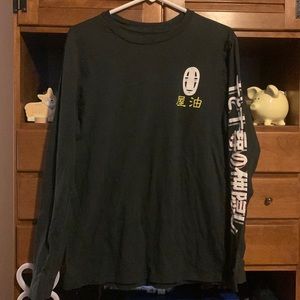 Studio ghibli size medium spirited away long sleeved shirt.